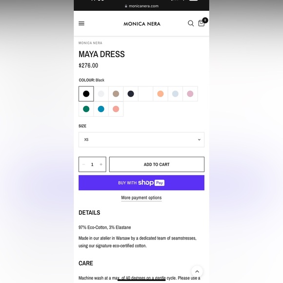 Monica Nera purple Maya dress - Picture 6 of 7